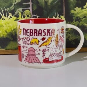 Starbucks Nebraska Been There Series 2019 Coffee Tea Mug 14 Oz. Cornhusker!